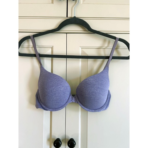 Victoria's Secret Purple Padded Perfect T-Shirt Bra Size 32C Gently PreLoved - Picture 1 of 5